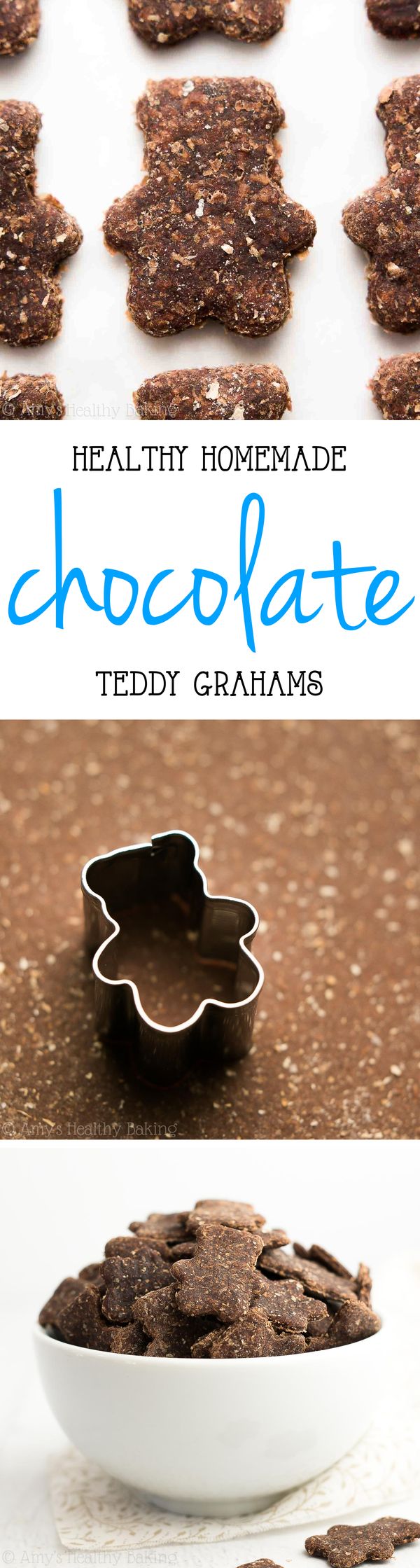 Healthy Homemade Chocolate Teddy Grahams