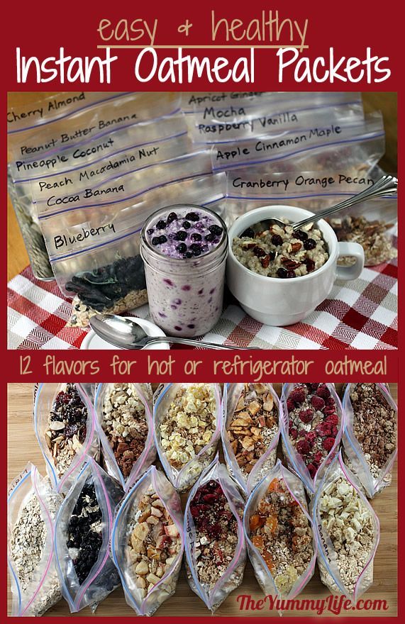 Healthy Instant Oatmeal Packets