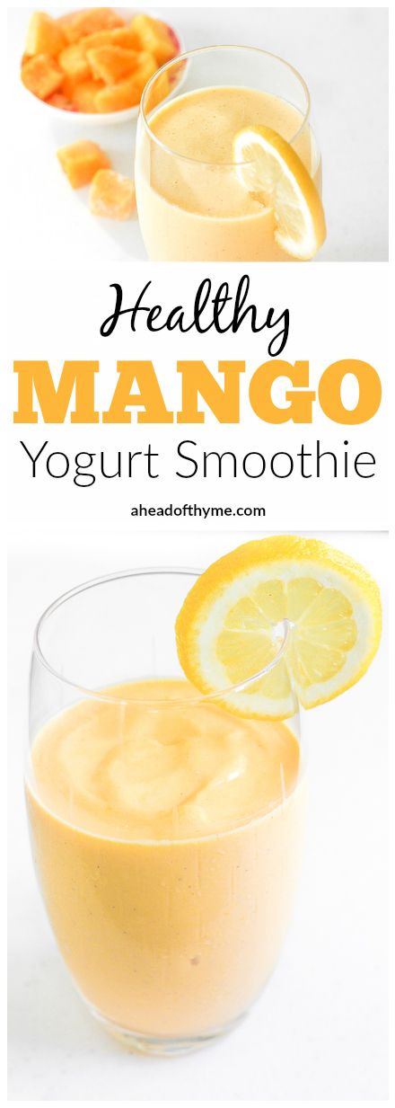 Healthy Mango Yogurt Smoothie