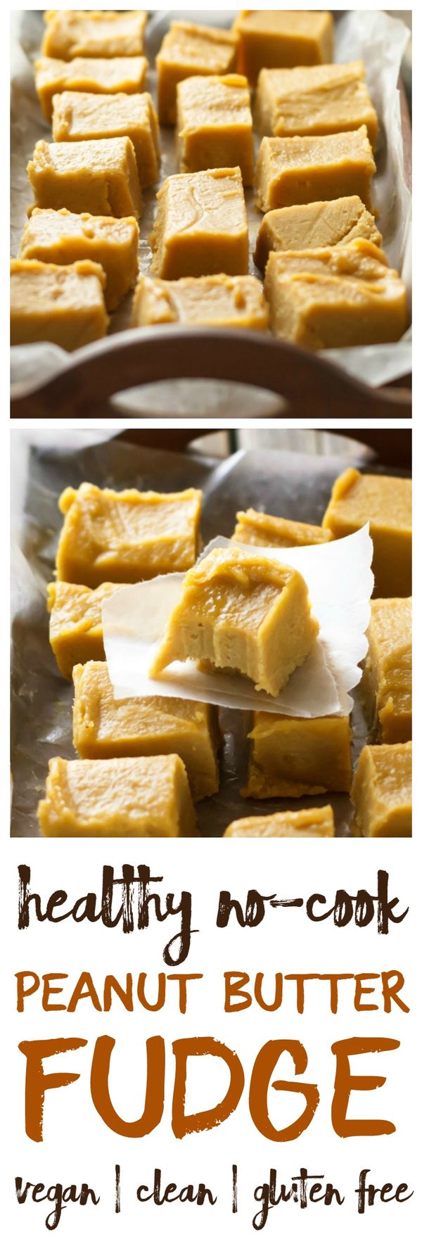 Healthy No-Cook Peanut Butter Fudge