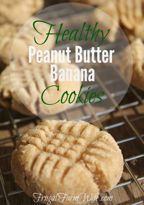 Healthy Peanut Butter Banana Cookies