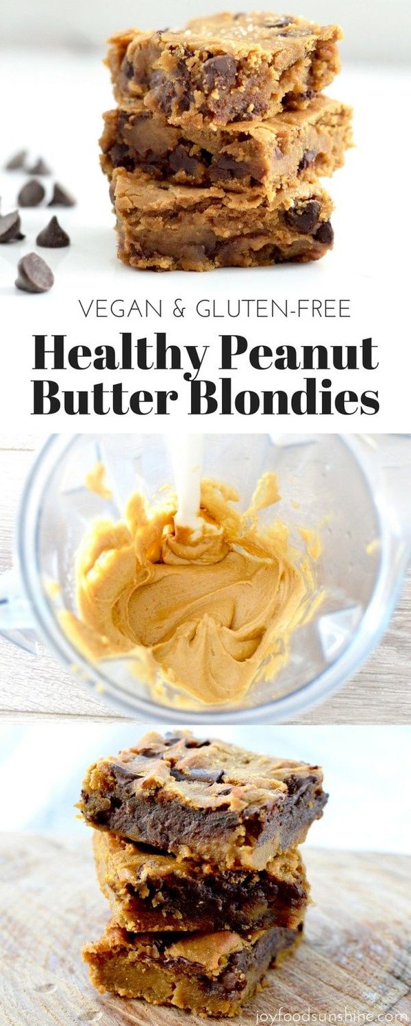 Healthy Peanut Butter Blondies