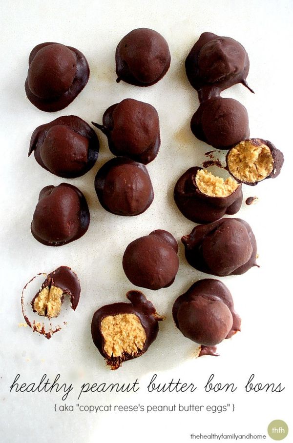 Healthy Peanut Butter Bon Bons (Vegan, Gluten-Free, Dairy-Free, No-Bake, No Refined Sugar