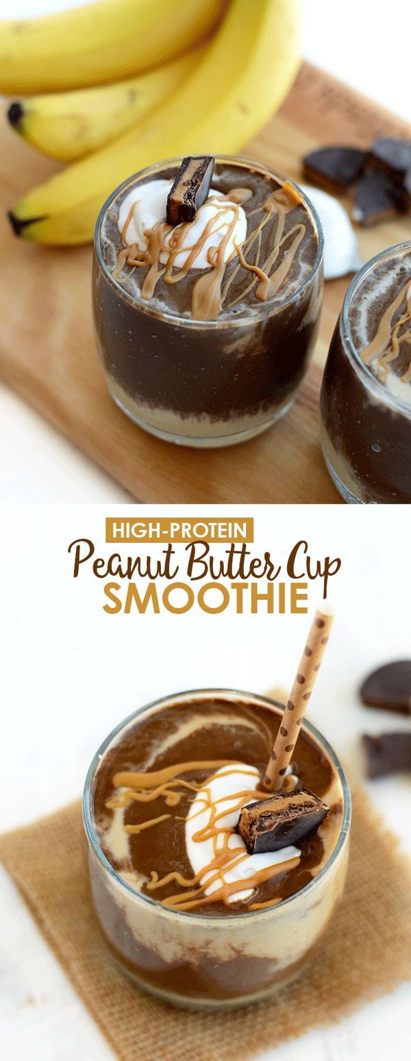 Healthy Peanut Butter Cup Smoothie