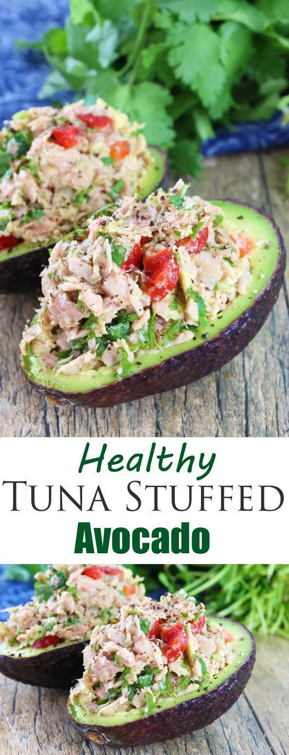 Healthy Tuna Stuffed Avocado