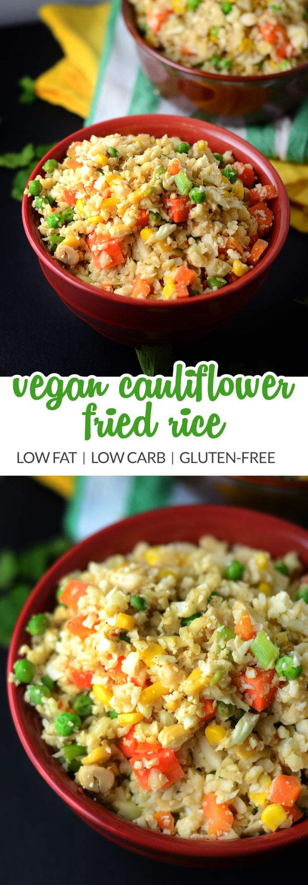 Healthy Vegan Cauliflower Fried Rice