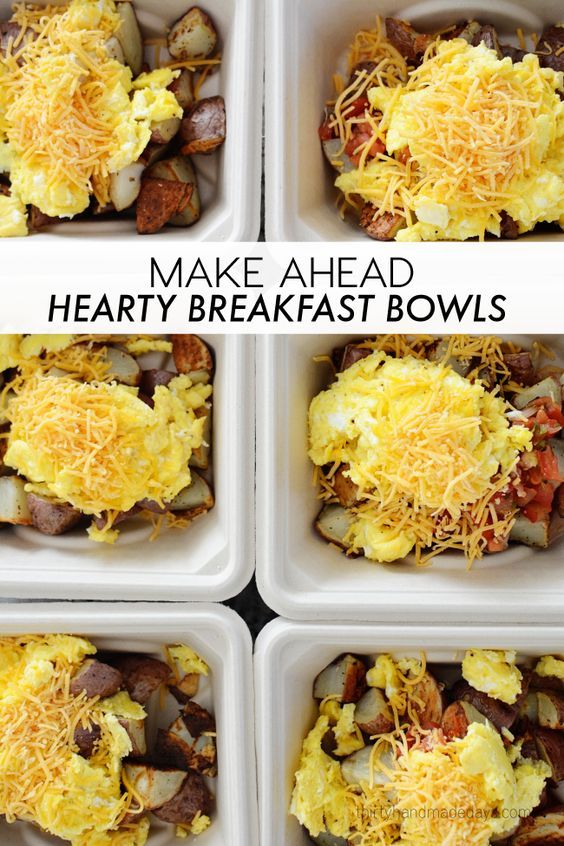 Hearty Make Ahead Breakfast Bowls