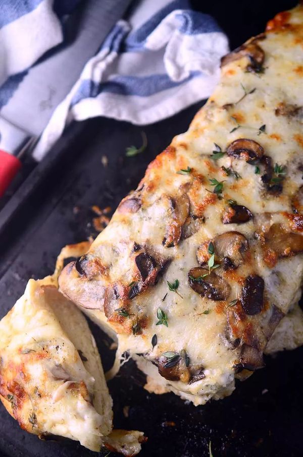 Herb Mushroom Cheese Bread