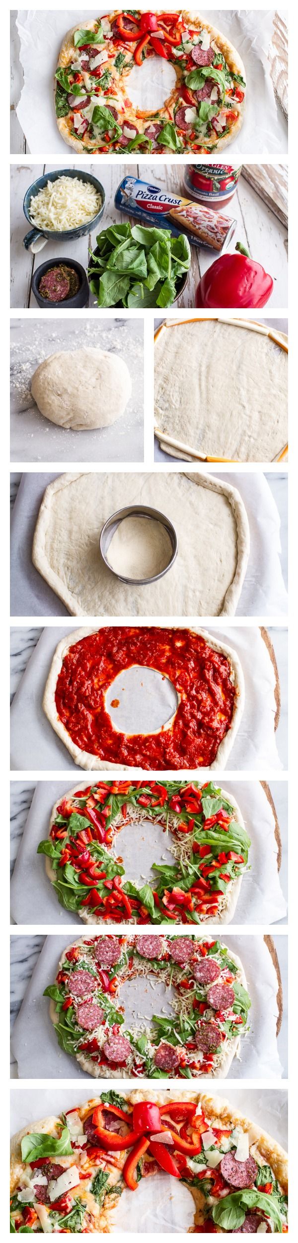 Holiday Pizza Wreath