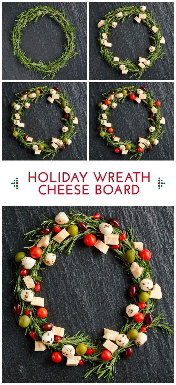 Holiday Wreath Cheese Board