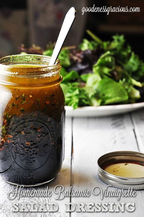 Homemade Balsamic Vinaigrette Salad Dressing