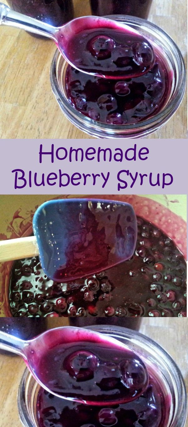 Homemade Blueberry Syrup