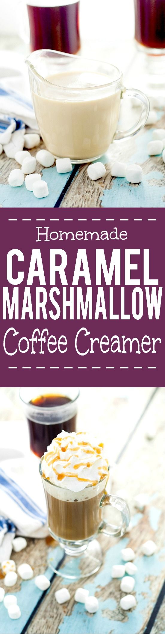 Homemade Caramel Marshmallow Coffee Creamer