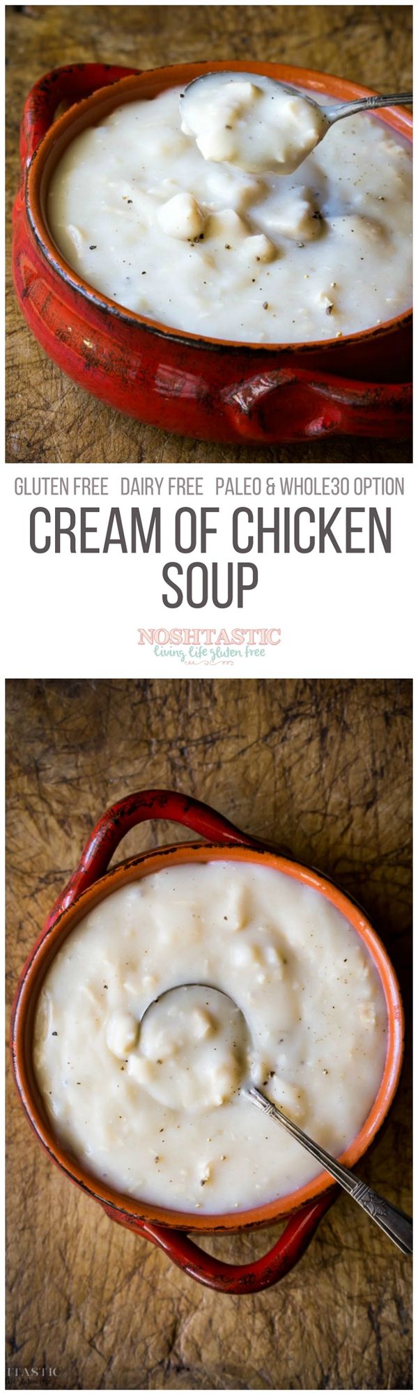 Homemade condensed cream of chicken soup (gluten free, paleo option