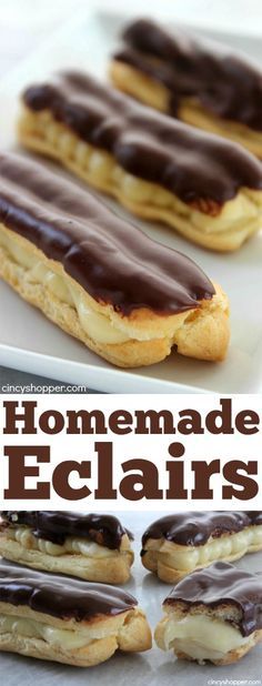 Homemade Eclairs