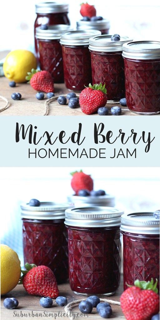 Homemade Mixed Berry Jam