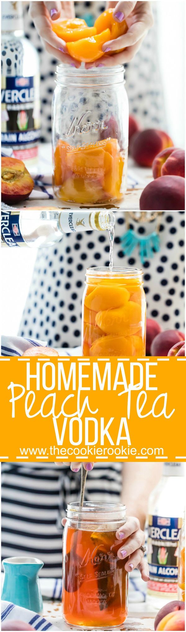 Homemade Peach Tea Vodka (Plus the Spiked Peach Arnold Palmer!