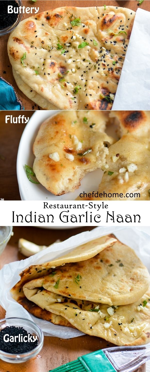 Homemade Restaurant-Style Indian Garlic Naan
