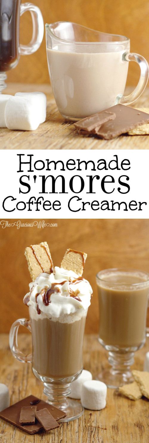 Homemade S'mores Coffee Creamer