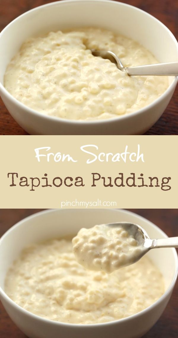 Homemade Vanilla Lemon Tapioca Pudding