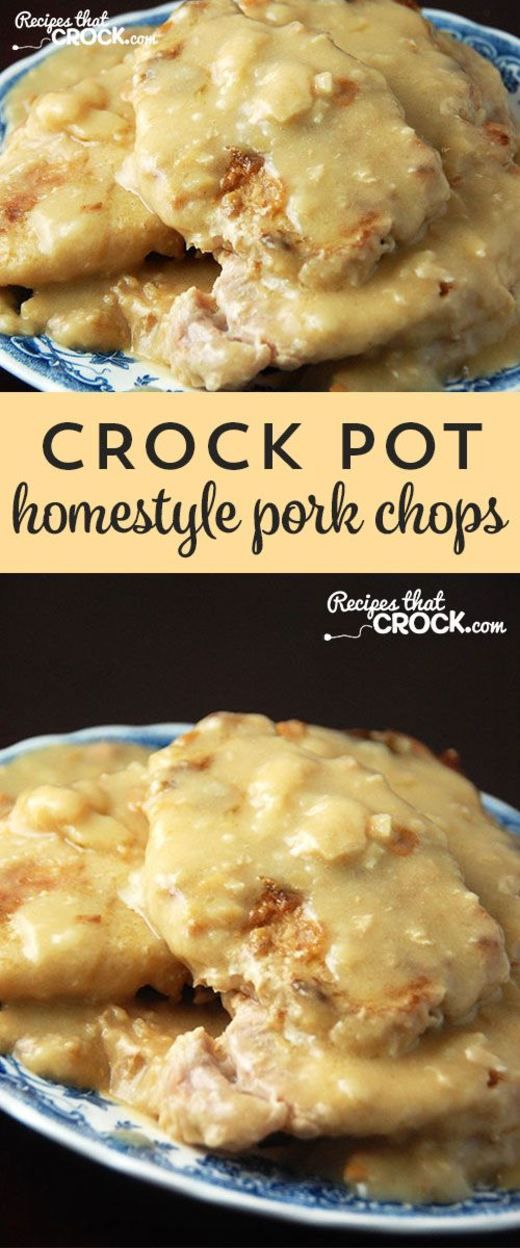 Homestyle Crock Pot Pork Chops