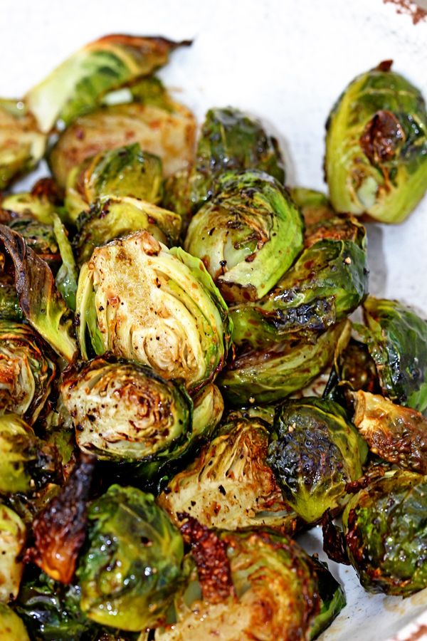 Honey Balsamic Roasted Brussels Sprouts