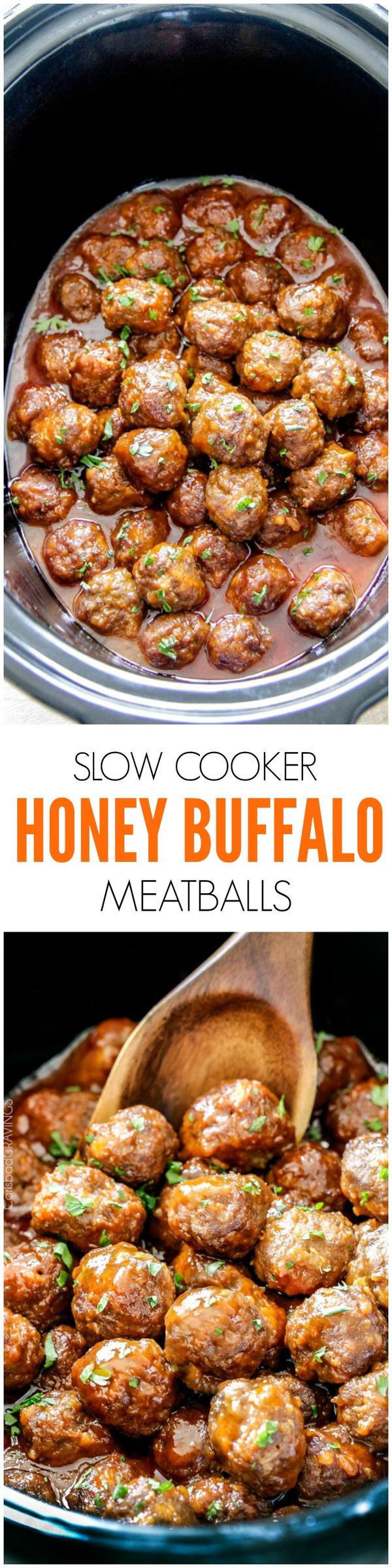 Honey Buffalo Meatballs (Slow cooker