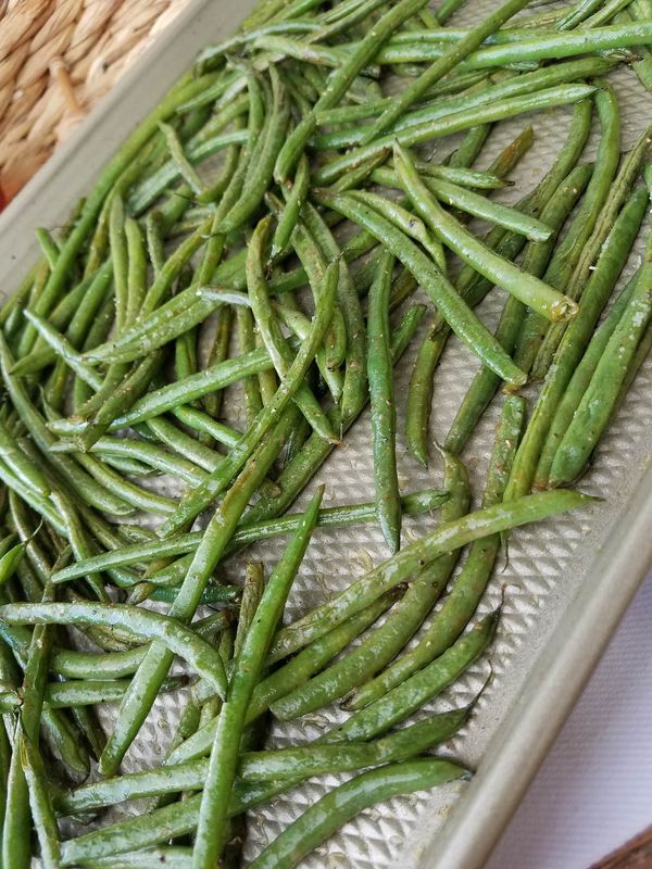 Honey Dijon Roasted Green Beans