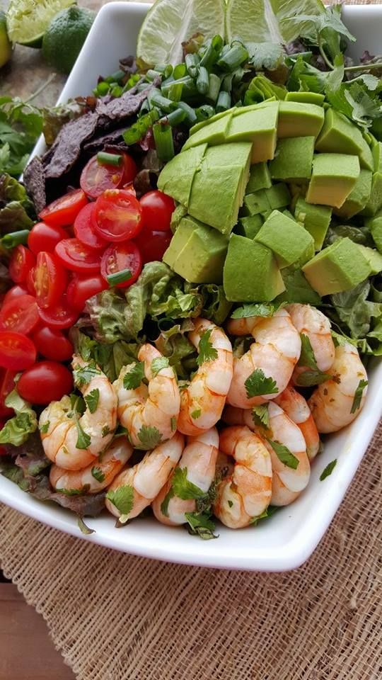 Honey-Lime Shrimp Bowls with Homemade Clean Dressing