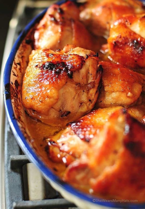 Honey Soy Baked Chicken Thighs