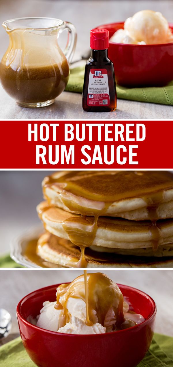 Hot Buttered Rum Sauce