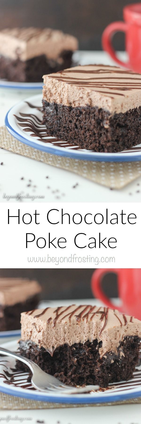 Hot Chocolate Poke Cake