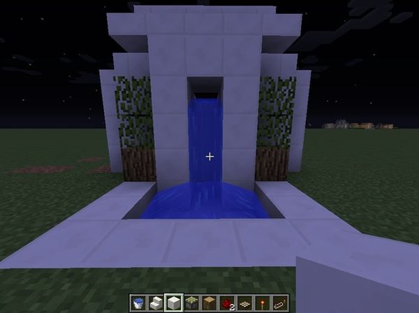 How to Create a Night-Activated Fountain in Minecraft