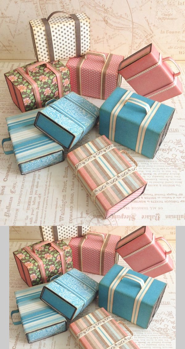 How to Create Mini Suitcases From Matchboxes