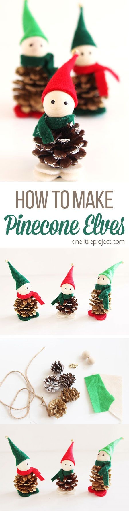 How To Make Pinecone Elves