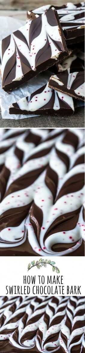 How To Make Swirled Chocolate Bark