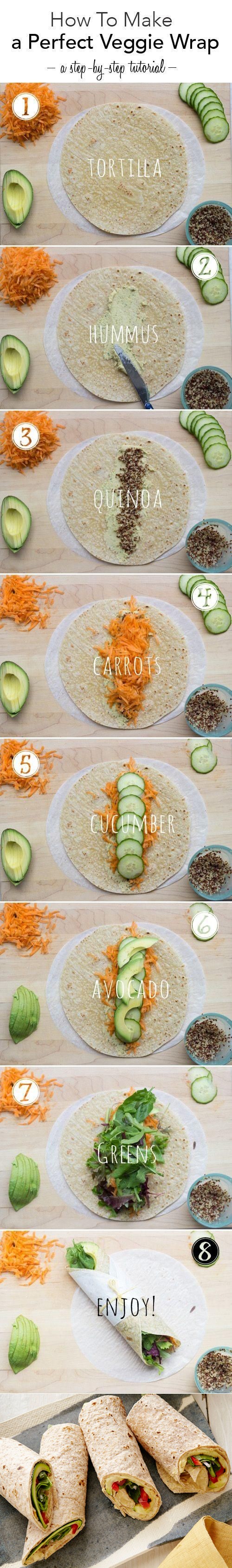 Hummus and Grilled Vegetable Wrap