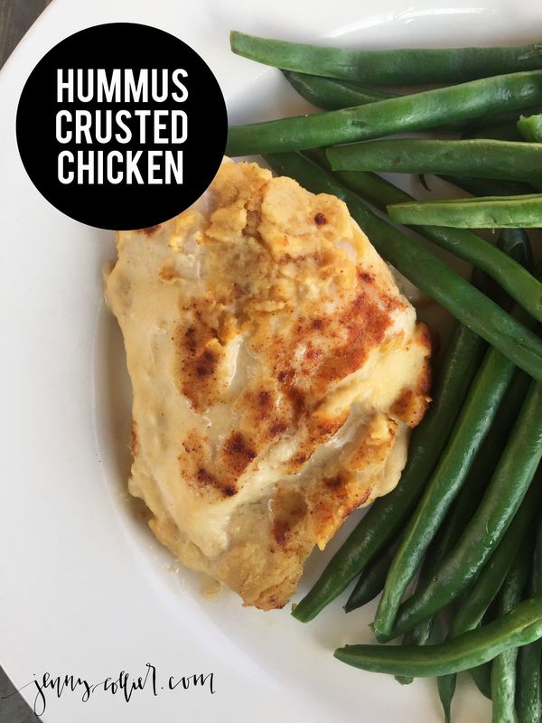 Hummus Crusted Chicken