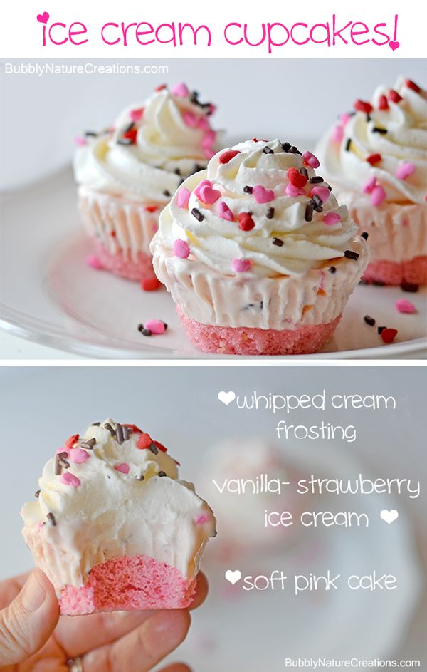 Ice Cream Cupcakes! (Pretty in Pink