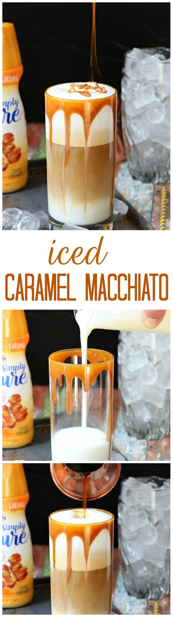 Iced caramel macchiato