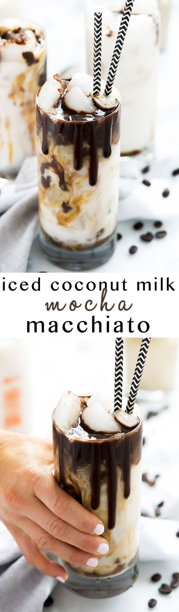 Iced Coconut Milk Mocha Macchiato