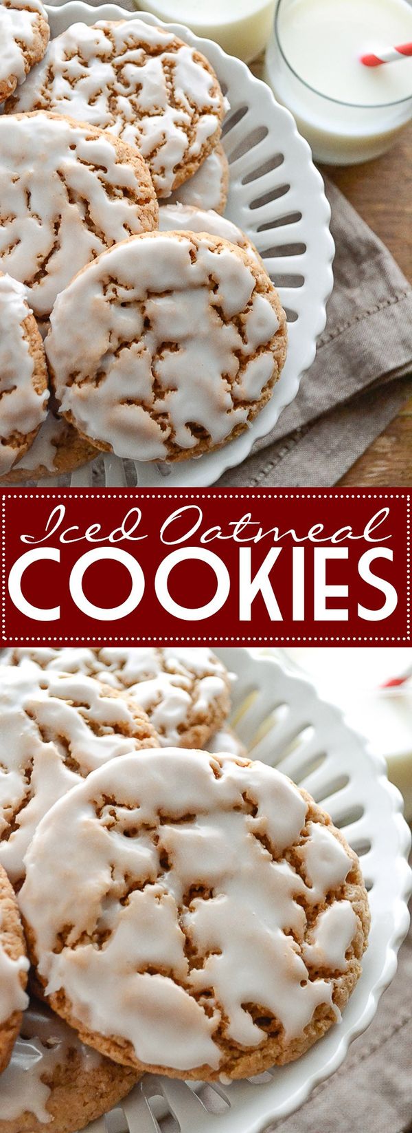 Iced Oatmeal Cookies