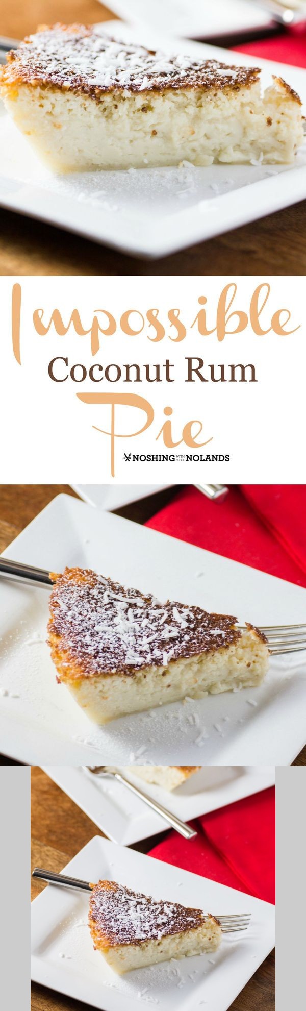 Impossible Coconut Rum Pie