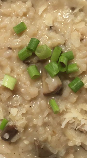 Instant Pot Mushroom and Garlic Risotto