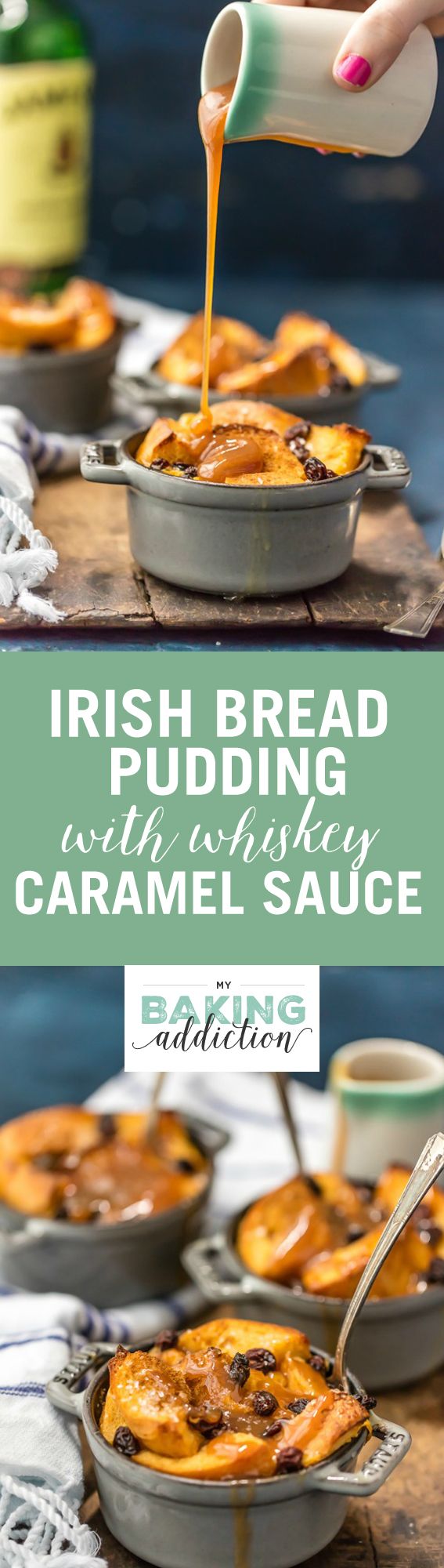 Irish Bread Pudding with Whiskey Caramel Sauce