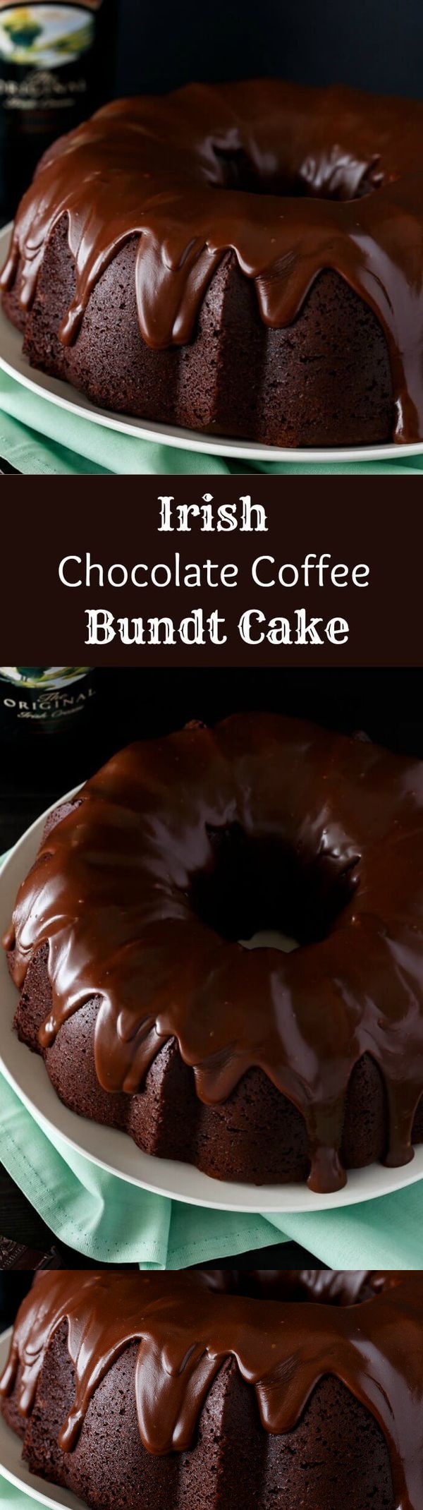 Irish Chocolate Coffee Bundt Cake