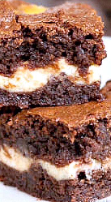 Irish Cream Cheesecake Brownies