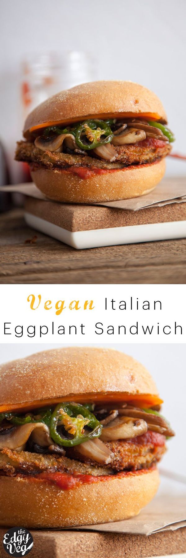 Italian Eggplant Sandwich: Vegan