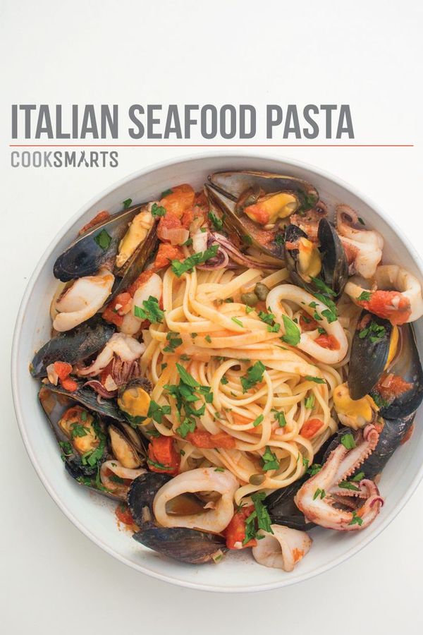 Italian Seafood Pasta with Mussels & Calamari