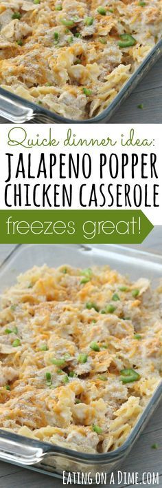 Jalapeno popper chicken caserole